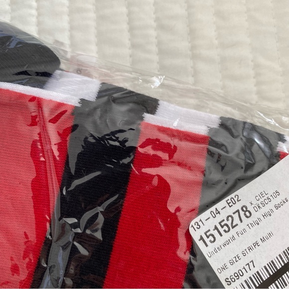 Dolls Kill Underworld Fun Thigh High Socks - Picture 3 of 3